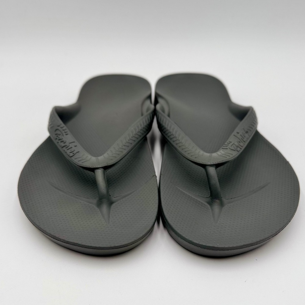 Archies Arch Support Flip Flops Womens US 10 Mens 9 Gray Neutral Unisex Summer - Picture 4 of 13